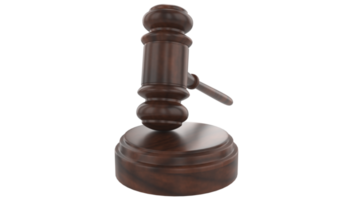 Judge hammer law gavel. Auction court hammer bid authority concept symbol PNG Transparent Background