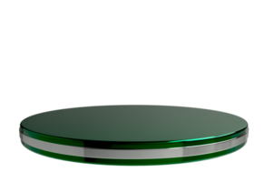pódio vazio ou exibição de pedestal em fundo transparente png com conceito de suporte de cilindro. prateleira de produtos em branco. renderização em 3D