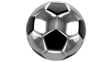 bola de futebol isolada em fundo transparente png renderização em 3d