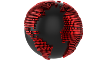 3d wereld kaart wereldbol transparant PNG