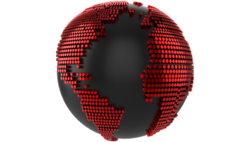 Carte du monde 3d globe png transparent