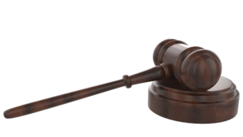 Judge hammer law gavel. Auction court hammer bid authority concept symbol PNG Transparent Background