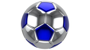calcio palla isolato su trasparente sfondo png 3d interpretazione