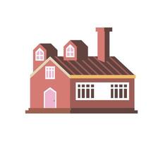 house with chimney vector