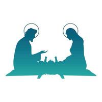 manger nativity scene vector