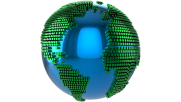 3d world map globe Transparent PNG