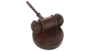 rechter hamer wet hamer. veiling rechtbank hamer bod Gezag concept symbool PNG transparant achtergrond