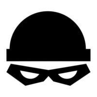 hacker character face vector