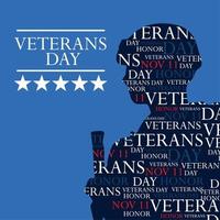 veterans day, november 11 card vector