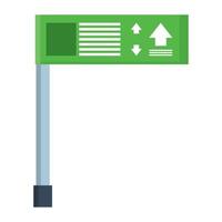 traffic route sign vector