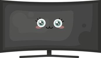 Cute TV, illustration, vector on white background