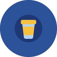 Yellow cup of coffee to go, illustration, vector on a white background.