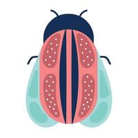 beetle bug icon vector