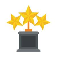 stars trophy prize vector