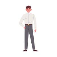 young man employee vector