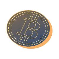 bitcoin coin cryptocurrency vector