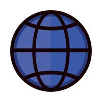 world connection icon vector