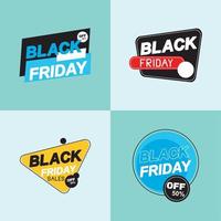 black friday, icon set vector