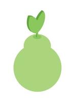 pear fruit icon vector