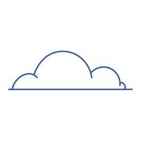 cloud linear style vector