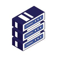 data server rack vector