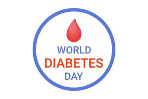 World diabetes day awareness poster vector