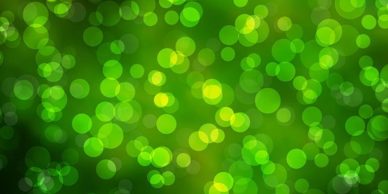 Light Green, Yellow vector template with circles.