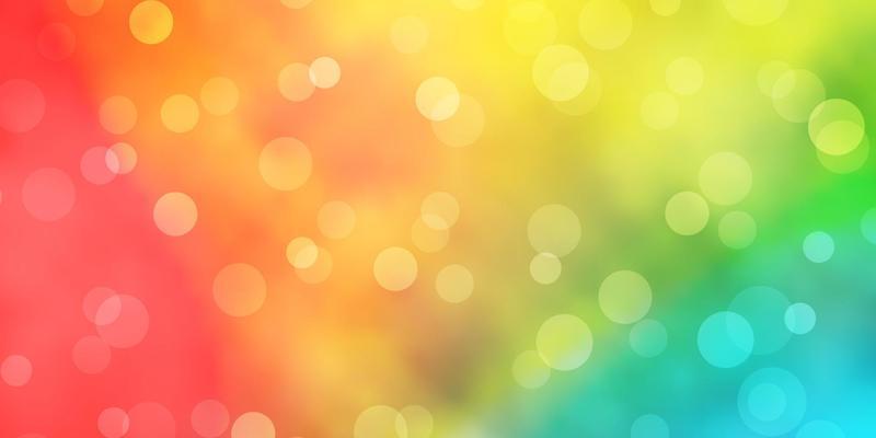 Light Blue, Yellow vector backdrop with circles.