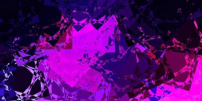diseño vectorial de color púrpura oscuro, rosa con formas triangulares. vector