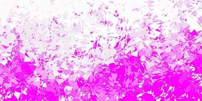 Light purple, pink vector background with polygonal forms.