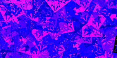Light Purple, Pink vector background with polygonal forms.