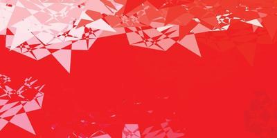 Light Red vector background with triangles.