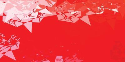 Light Red vector background with triangles.