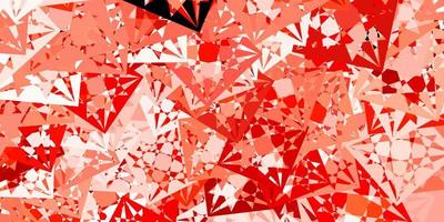 Light Red vector background with polygonal forms.