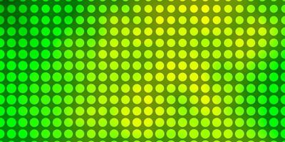 Light Green, Yellow vector layout with circles.