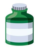 medicine treatment bottle vector