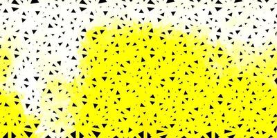 textura de polígono degradado de vector amarillo claro.