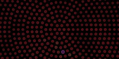 Dark Red vector texture with religion symbols.