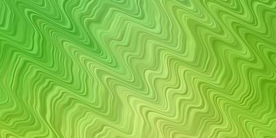 Light Green vector pattern with curves.