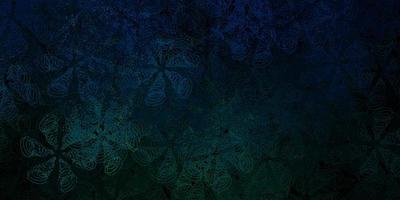 Dark blue, green vector background with spots.