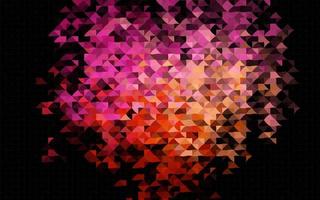 Dark Red, Yellow vector background with triangles.