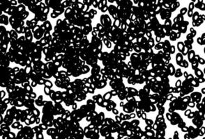 Black and white vector background with bubbles.