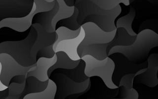 Dark Silver, Gray vector pattern with lines, ovals.