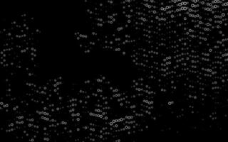 Dark Silver, Gray vector background with bubbles.