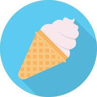 ilustración de vector de helado en un fondo. símbolos de calidad premium. iconos vectoriales para concepto y diseño gráfico.