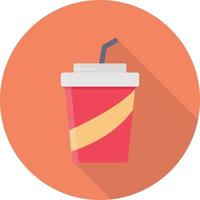 ilustración de vector de taza de papel de jugo en un fondo. símbolos de calidad premium. iconos vectoriales para concepto y diseño gráfico.