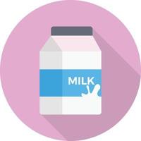 ilustración de vector de paquete de leche en un fondo. símbolos de calidad premium. iconos vectoriales para concepto y diseño gráfico.