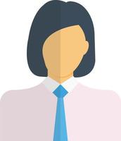 girl employee vector illustration on a background.Premium quality symbols.vector icons for concept and graphic design.