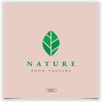 nature leaf logo premium elegant template vector eps 10