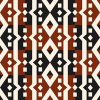 Geometric colorful pattern. Geometric red-black checkered seamless pattern background. Ethnic geometric stripes pattern. Use for fabric, interior decoration element, upholstery, wrapping. vector